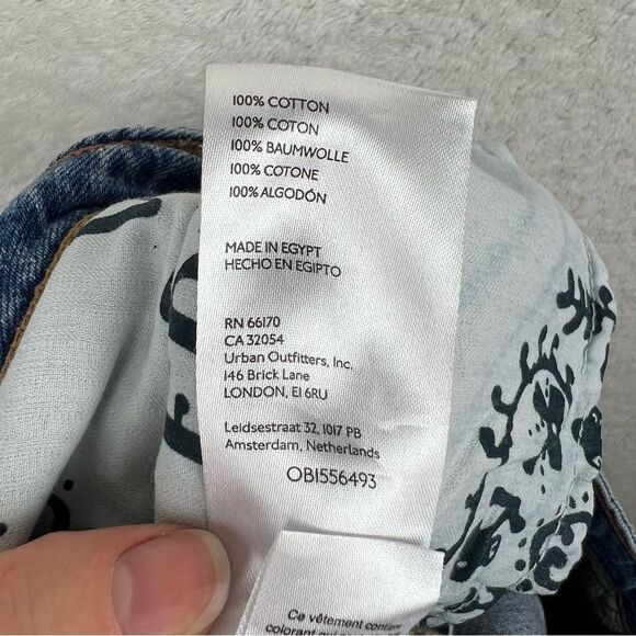 Free People Ava High Rise Bootcut Jeans Sz 27 Blue Retro Flare Boho Festival - Picture 11 of 14